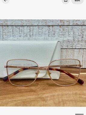 MICHAEL KORS Memphis MK3035 Rose Gold Tortoise Butterfly Wire FRAMES 54-16-140